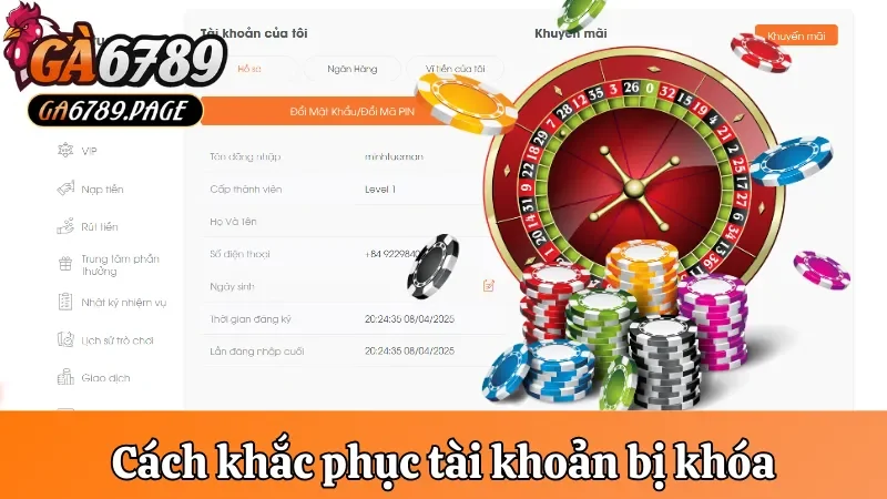 Cách khắc phục tình trạng tài khoản bị khóa