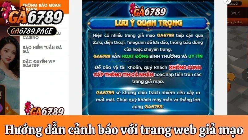 Hướng dẫn cách cảnh giác các website lừa đảo, mạo danh thương hiệu Ga6789