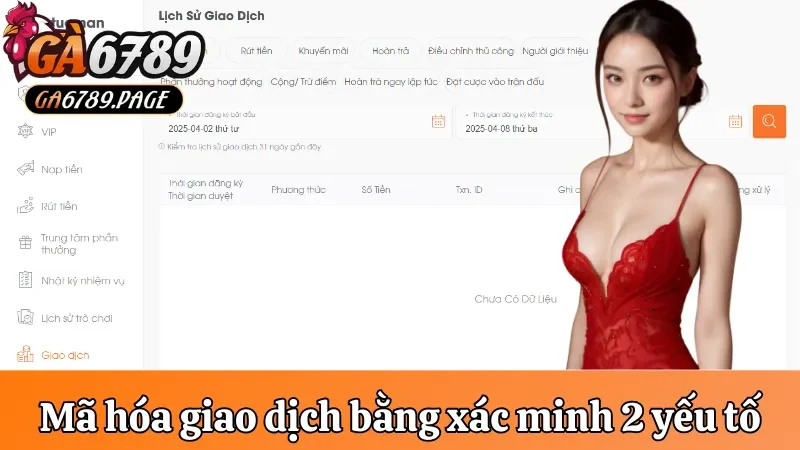 Mã hóa giao dịch bằng xác minh 2 yếu tố