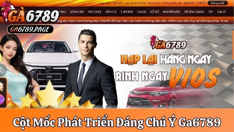 những cột mốc phát triển của nhà cái Ga6789