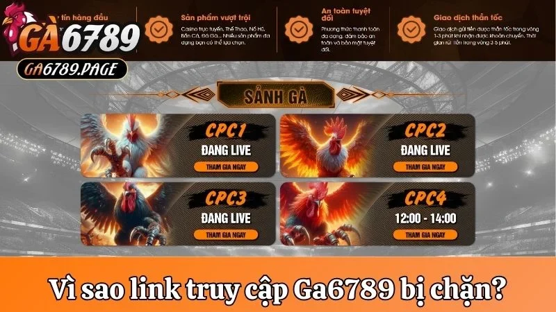 Vì sao link truy cập Ga6789 bị chặn?